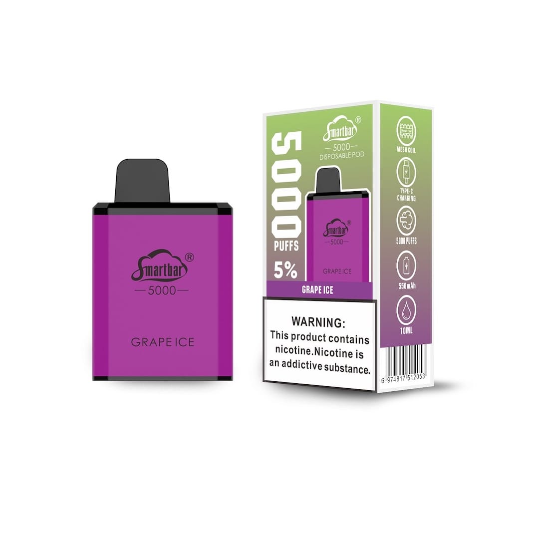 Smart Bar X Box Grape Ice Disposable - 5% Nicotine - Vape Outlet South Africa
