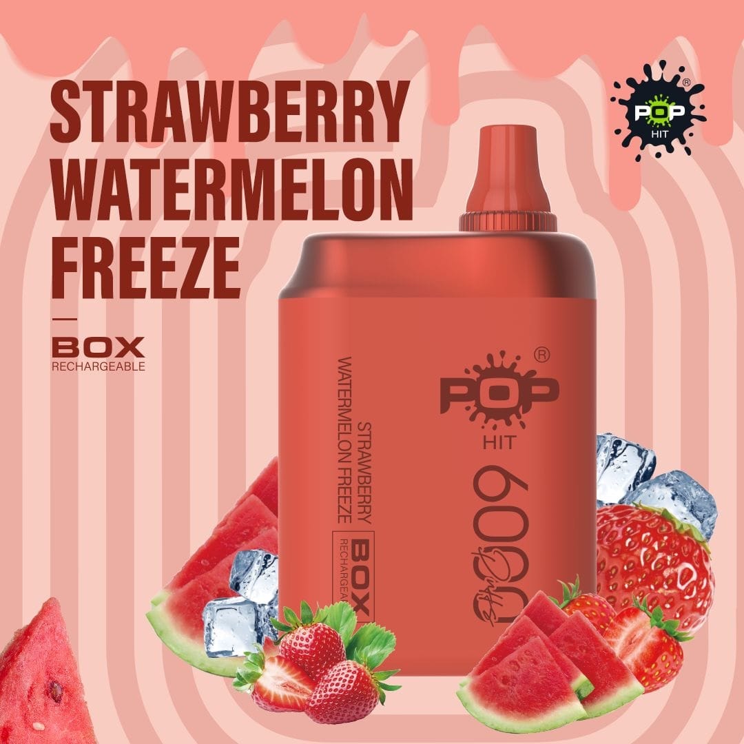Pophits Strawberry Watermelon Freeze Disposable - 5% Nicotine - Vape Outlet South Africa