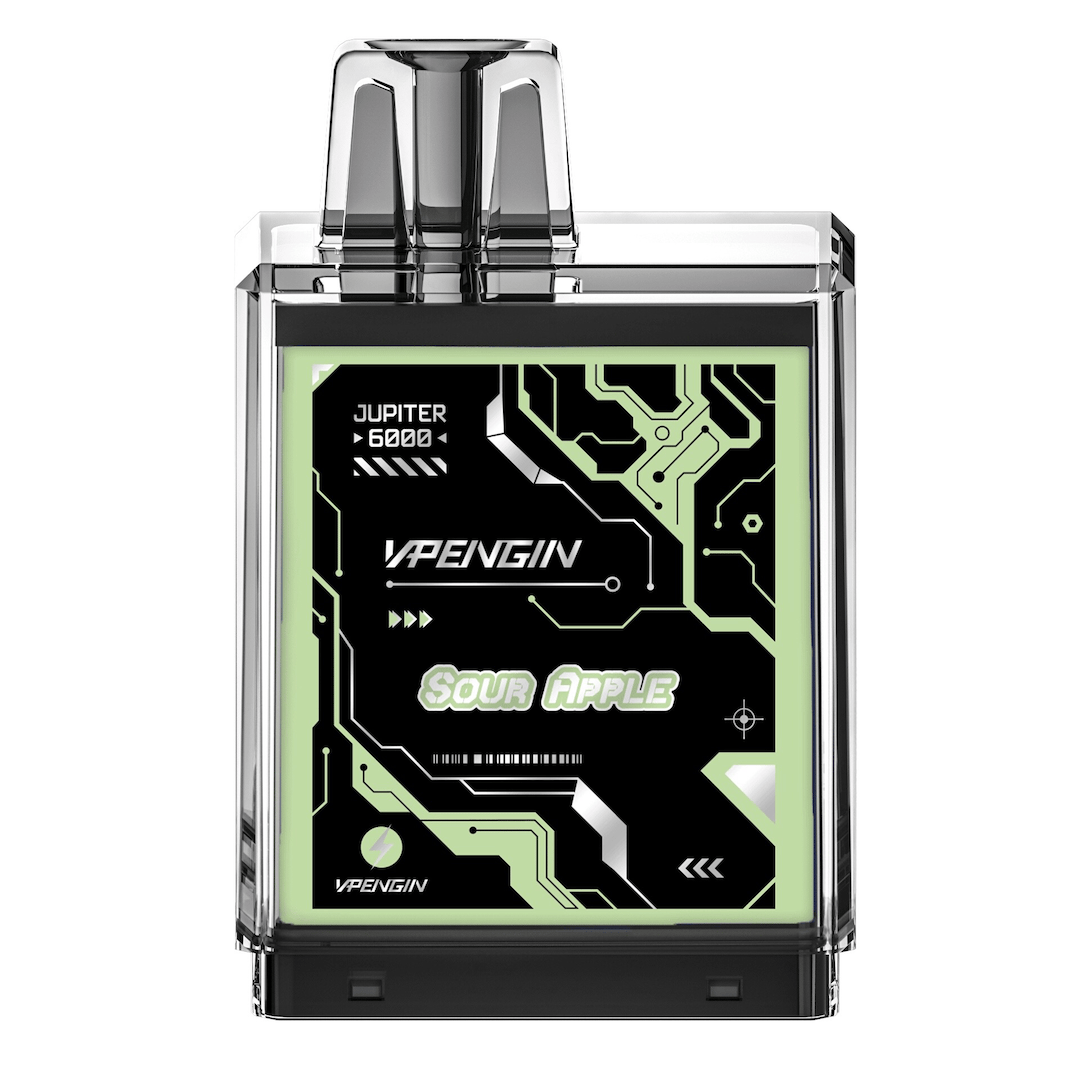 Vapengin Jupiter 6000 Cartridge Sour Apple - 5% Nicotine - Vape Outlet South Africa