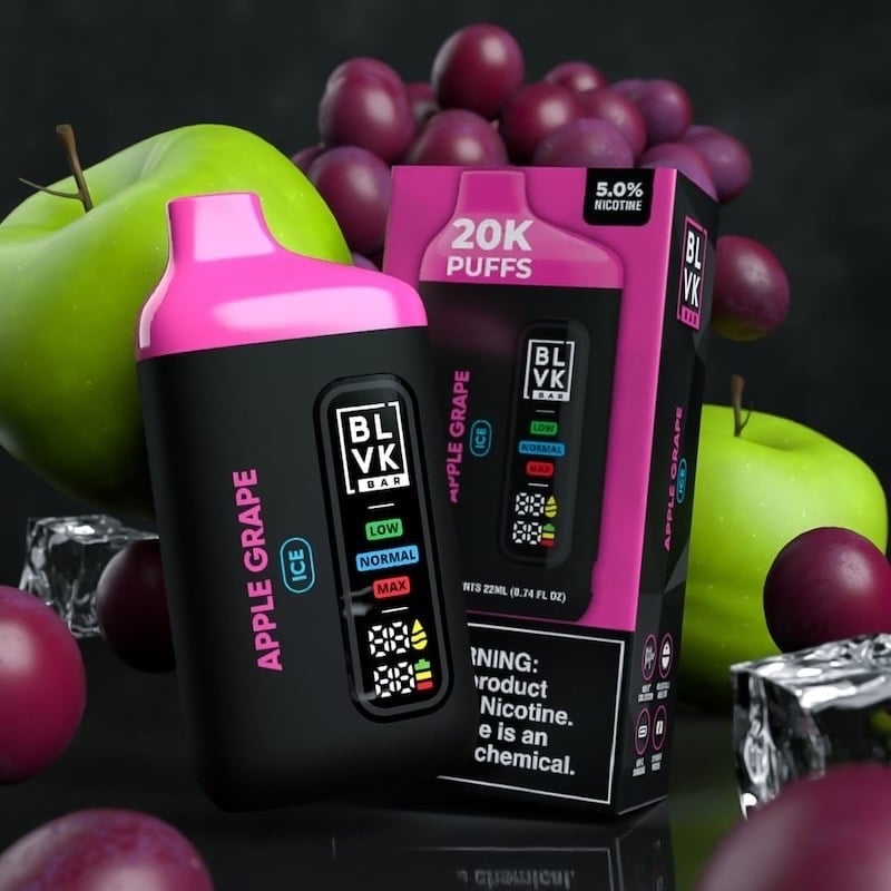 Blvk Bar 20K Apple Grape Ice - 5% Nicotine - Vape Outlet South Africa