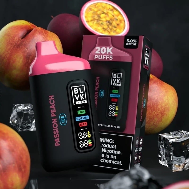 Blvk Bar 20K Passion Peach Ice - 5% Nicotine - Vape Outlet South Africa
