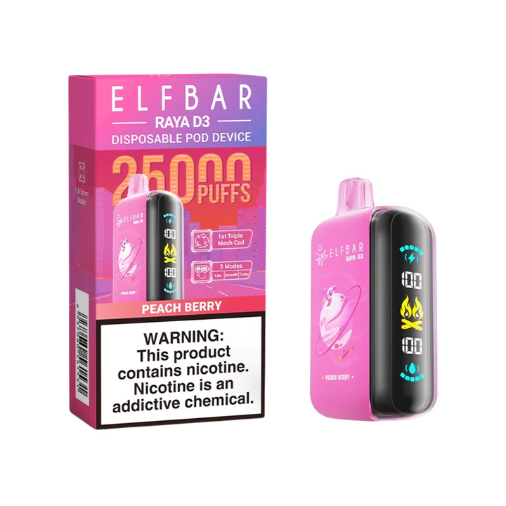 Elfbar Raya D3 25K Peach Berry