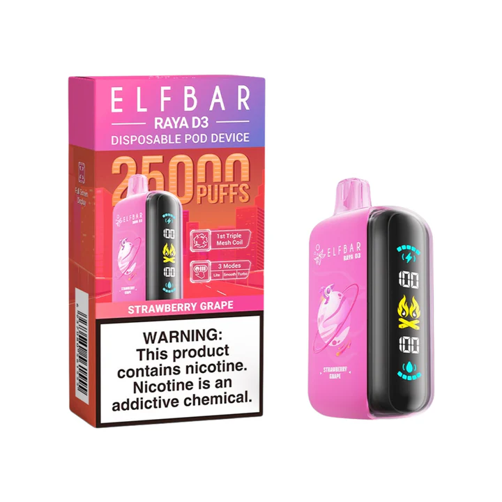 Elfbar Raya D3 25K Strawberry Grape