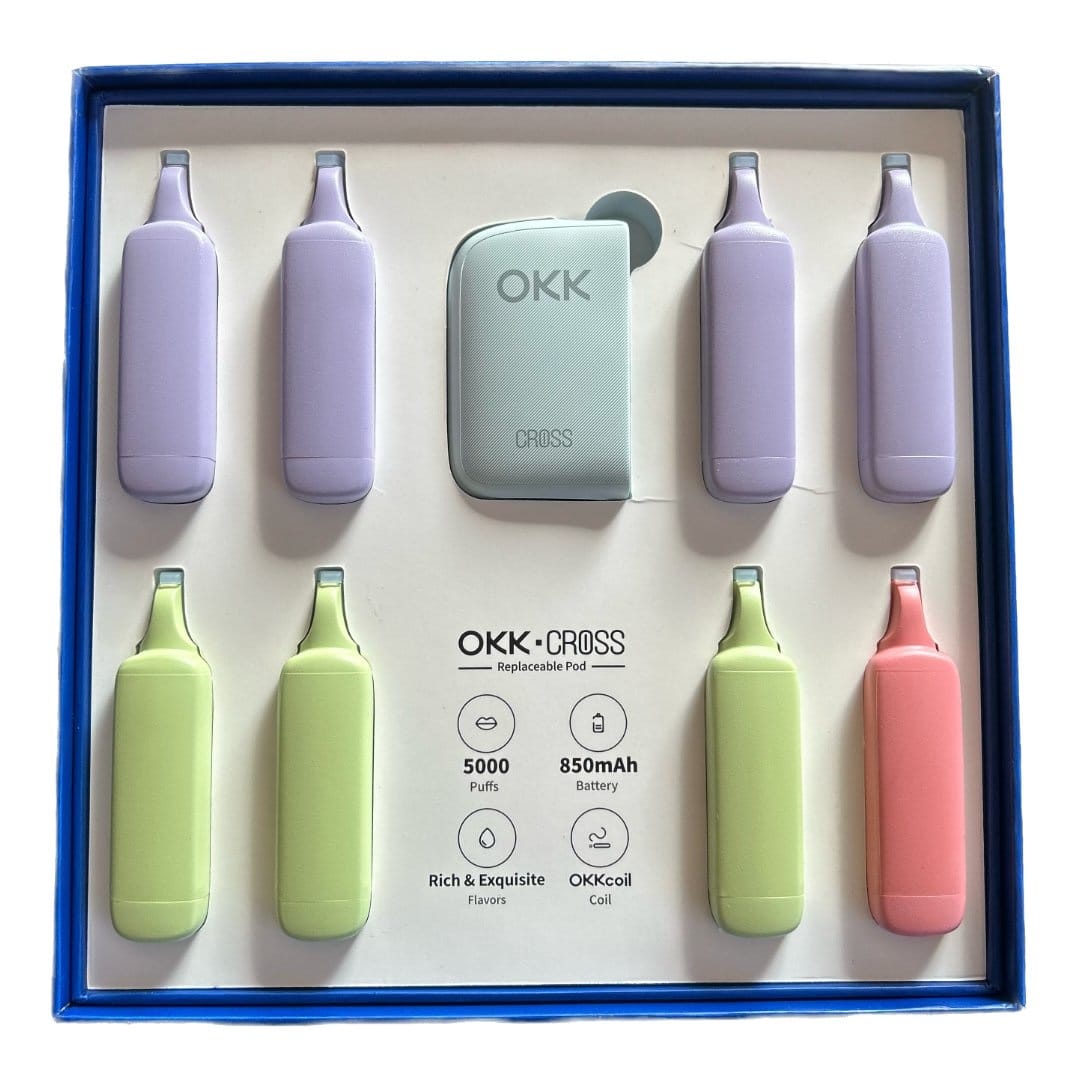 Okk Cross Combo Pack Baby Blue - 3% Nicotine - Vape Outlet South Africa