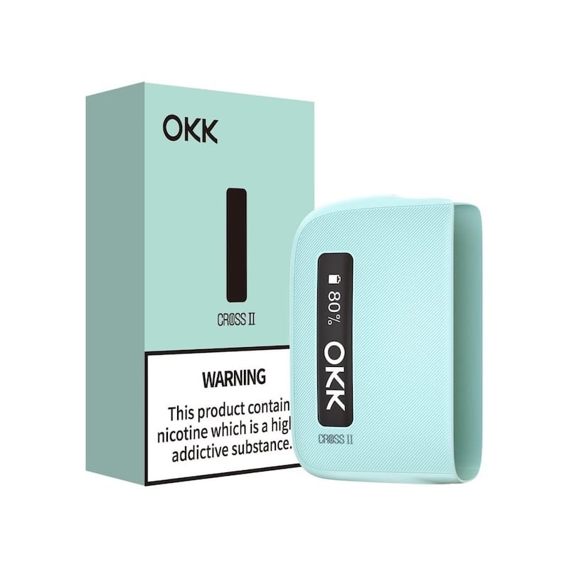 Okk Cross Sea Green With O-Led Screen - Battery - Vape Outlet South Africa