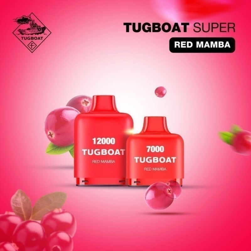 Tugboat Super Red Mamba (Cherry) Pod - 5% Nicotine - Vape Outlet South Africa