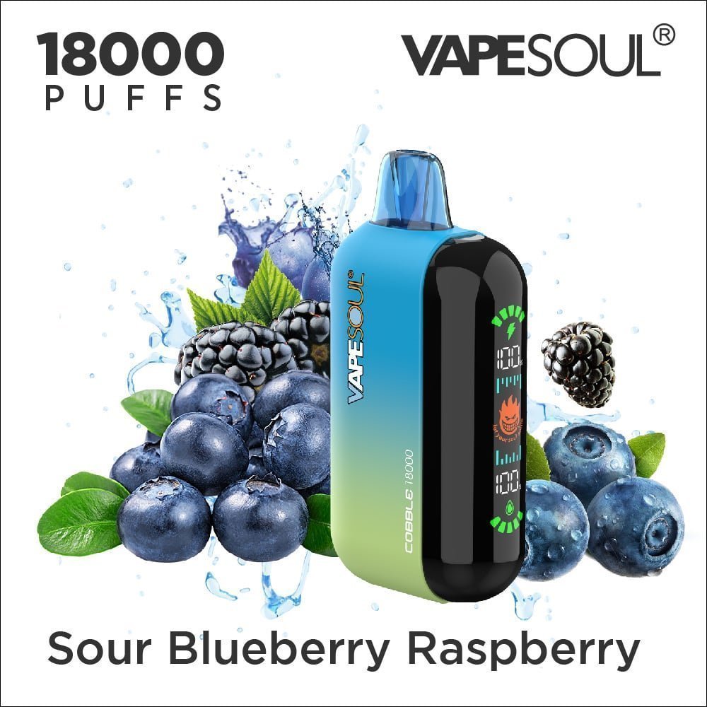 Vapesoul Cobble 18K Sour Blueberry Raspberry