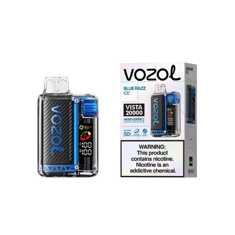 Vozol Vista 20K Blue Razz Ice - 5% Nicotine - Vape Outlet South Africa