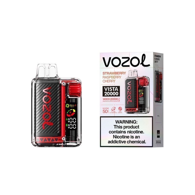 Vozol Vista 20K Strawberry Raspberry Cherry - 5% Nicotine - Vape Outlet South Africa