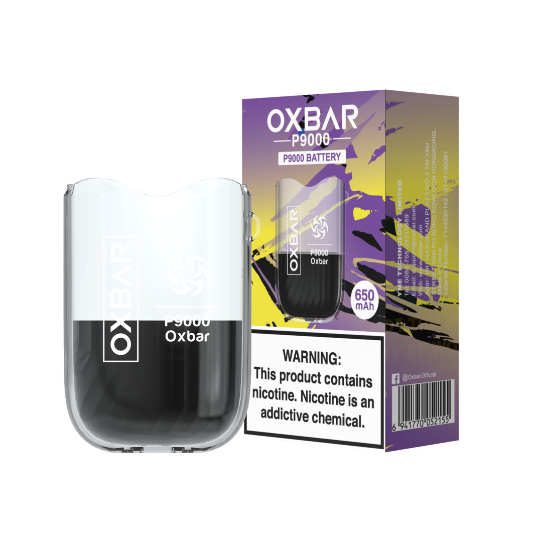 Oxbar P9000 Battery Black & Clear