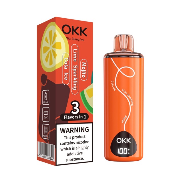 Okk Tripo Cola Ice - Lime Sparkling - Mojito | 3.5% Nicotine