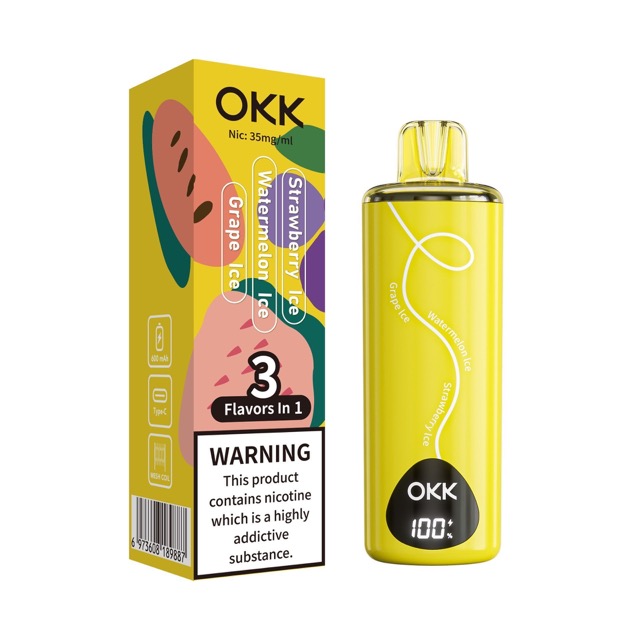 Okk Tripo Watermelon Ice - Grape Ice - Strawberry Ice | 3.5% Nicotine