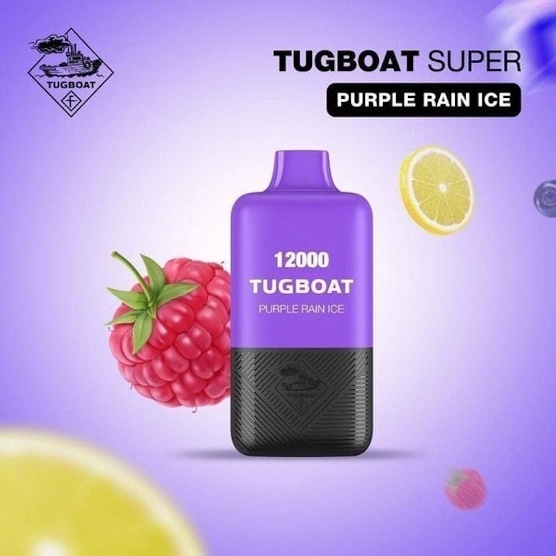 Tugboat Super Purple Rain Ice ( Berry/Lemon ) Kit  | 3% Nicotine (Kit)