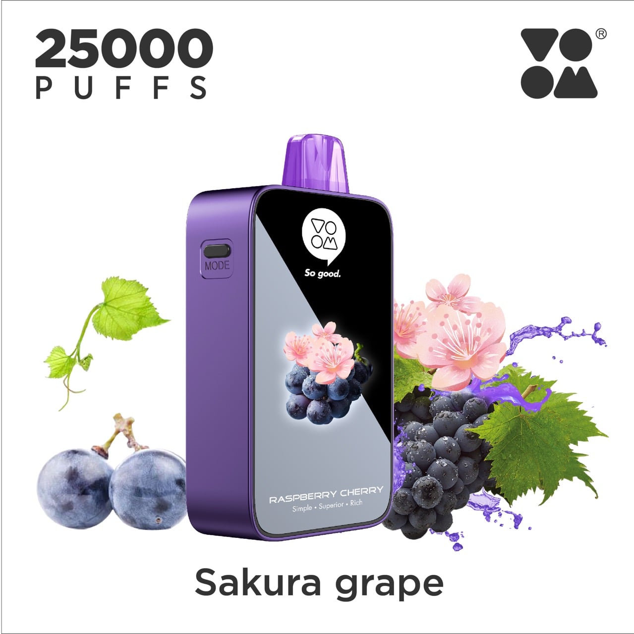 Voom Burst 25K Sakura Grape