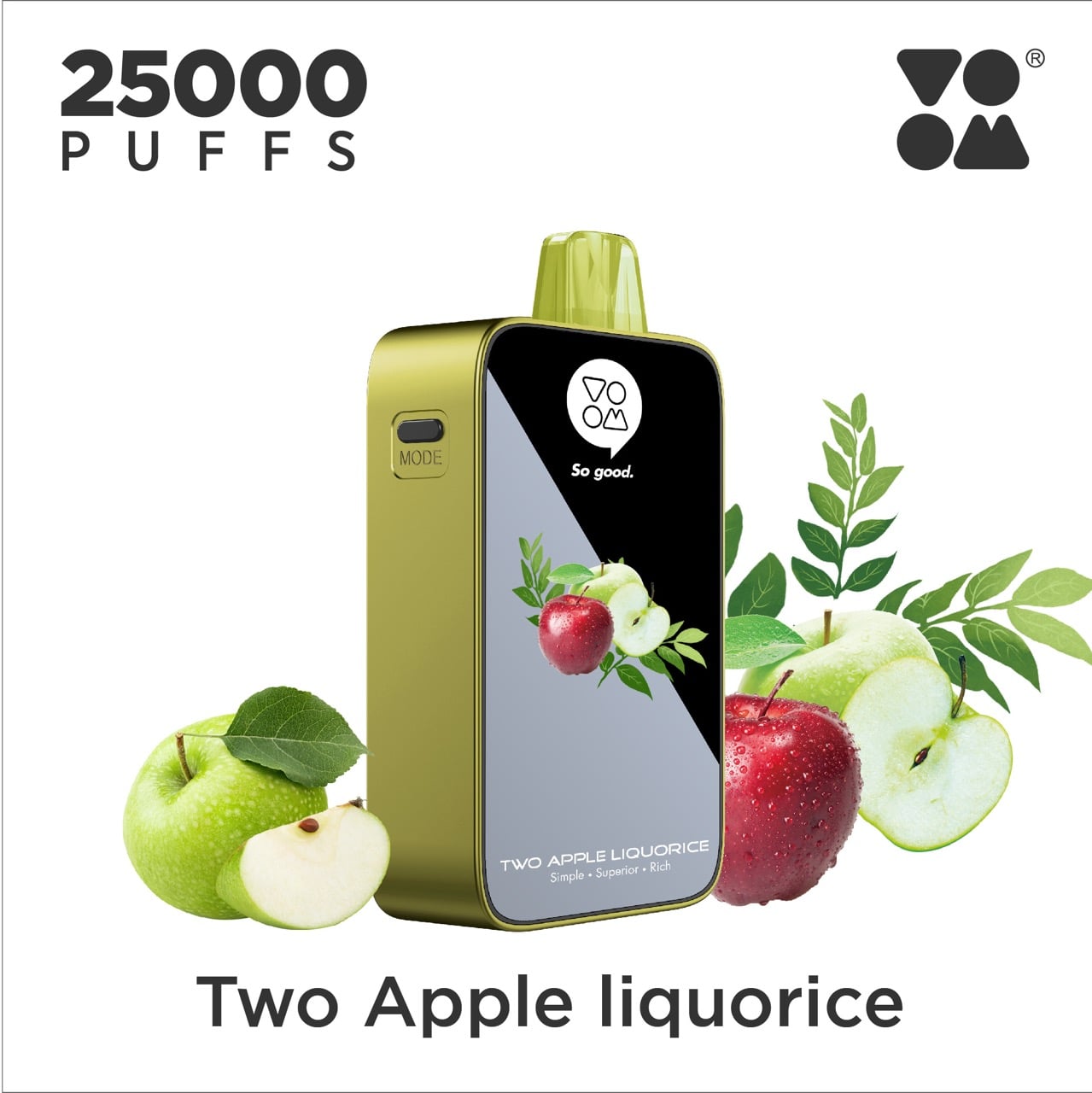 Voom Burst 25K Two Apple Liquorice